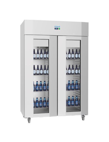 Vitrine réfrigérée positive double porte économe en énergie Série U - Polar - UA042