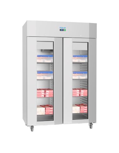 Vitrine réfrigérée négative double porte économe en énergie Série U - Polar - UA043