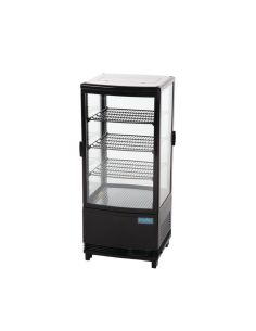 Vitrine réfrigérée porte incurvée économe en énergie série C noire 86L - Polar - CX574