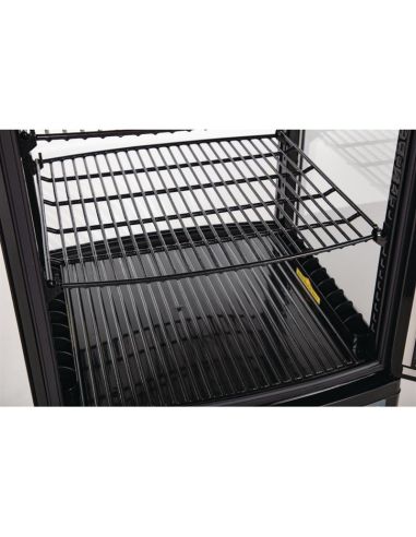 Vitrine réfrigérée porte incurvée économe en énergie série C noire 86L - Polar - CX574