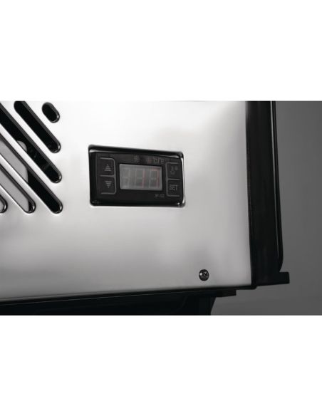 Vitrine de comptoir réfrigérée économe en énergie Série G noire 120L - Polar - GP292