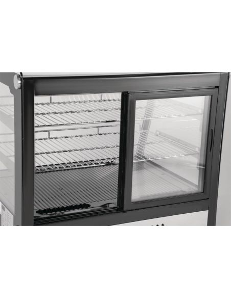 Vitrine de comptoir réfrigérée économe en énergie Série G noire 120L - Polar - GP292