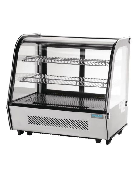 Vitrine de comptoir réfrigérée économe en énergie Série G noire 120L - Polar - GP292