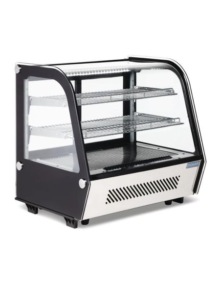 Vitrine de comptoir réfrigérée économe en énergie Série G noire 120L - Polar - GP292