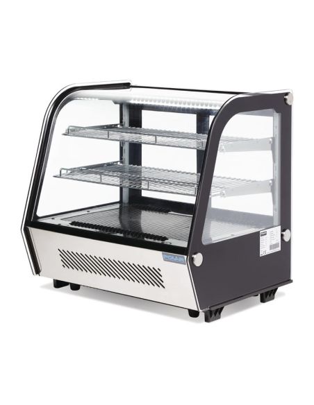 Vitrine de comptoir réfrigérée économe en énergie Série G noire 120L - Polar - GP292