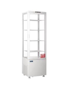 Vitrine réfrigérée porte incurvée économe en énergie série C blanche 235L - Polar - CX575
