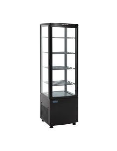 Vitrine réfrigérée porte incurvée économe en énergie série C noire 235L - Polar - CX573
