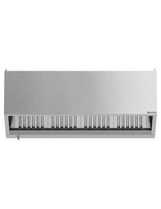 Hotte caisson inox statique 1m80 avec filtre et éclairage | Profondeur 900 mm
