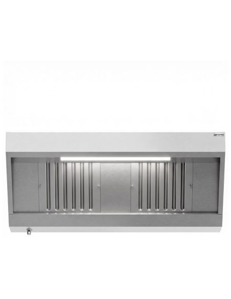 Hotte murale inox statique 1m40 avec filtre et éclairage | Profondeur 900 mm