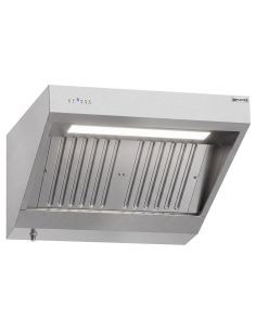 Hotte murale inox 1m avec moteur, régulateur, filtre et éclairage | Profondeur 900 mm