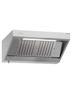 Hotte murale inox 1m20 avec moteur, régulateur, filtre et éclairage | Profondeur 900 mm