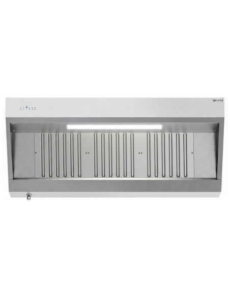Hotte murale inox 1m60 avec moteur, régulateur, filtre et éclairage | Profondeur 700 mm