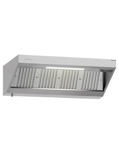 Hotte murale inox 1m80 avec moteur, régulateur, filtre et éclairage | Profondeur 700 mm