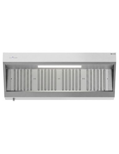 Hotte murale inox 1m80 avec moteur, régulateur, filtre et éclairage | Profondeur 700 mm