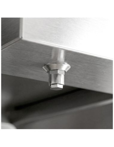Hotte murale inox 2m avec moteur, régulateur, filtre et éclairage | Profondeur 700 mm