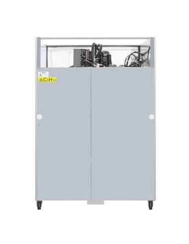 Vitrine réfrigérée positive deux portes vitrée - GN 2/1 - 770 L | Polar - CW198