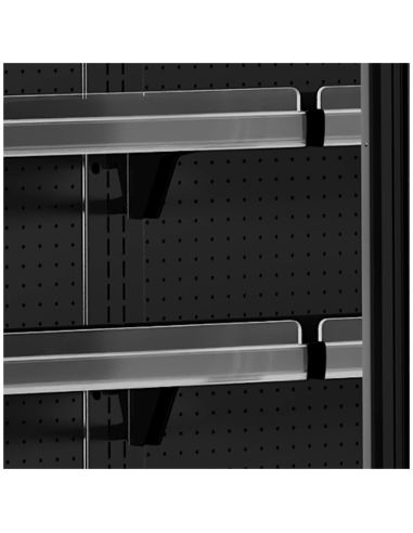 Vitrine réfrigérée combinable étagères profondes - 3285L - Noir | Tefcold - MDCB3750HB