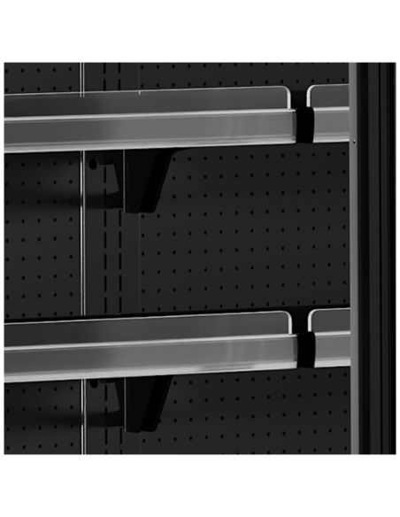 Vitrine réfrigérée avec portes - 555L - Noir | Tefcold - MDCA937HB