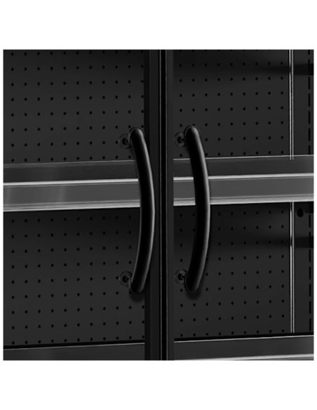 Vitrine réfrigérée avec portes - 740L - Noir | Tefcold - MDCA1250HB