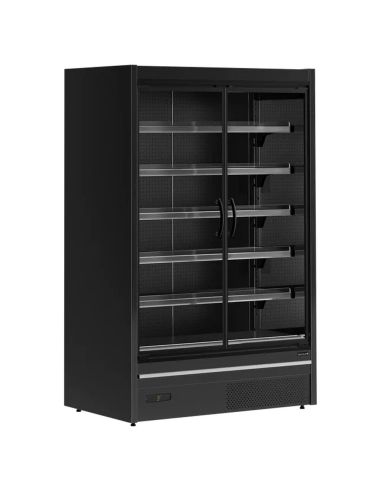 Vitrine réfrigérée avec portes - 740L - Noir | Tefcold - MDCA1250HB