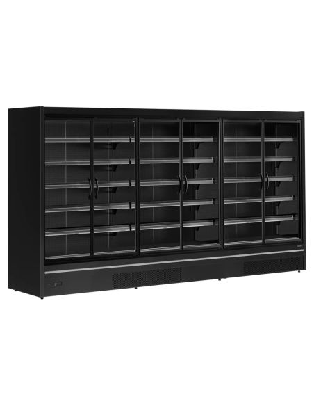 Vitrine réfrigérée avec portes - 2220L - Noir | Tefcold - MDCA3750HB