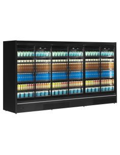 Vitrine réfrigérée avec portes - 2220L - Noir | Tefcold - MDCA3750HB