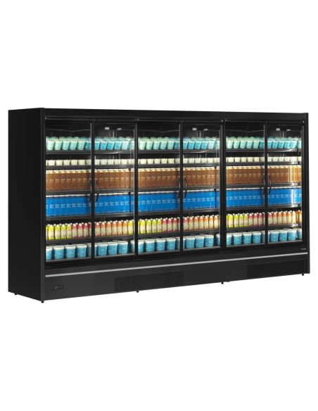 Vitrine réfrigérée avec portes - 2220L - Noir | Tefcold - MDCA3750HB