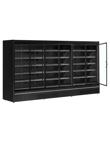 Vitrine réfrigérée avec portes - 2220L - Noir | Tefcold - MDCA3750HB