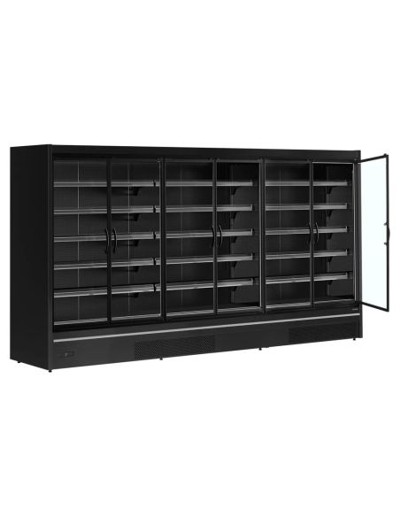 Vitrine réfrigérée avec portes - 2220L - Noir | Tefcold - MDCA3750HB