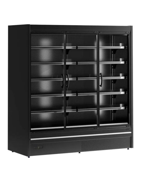 Vitrine réfrigérée avec portes - 1110L - Noir | Tefcold - MDCA1875HB-2