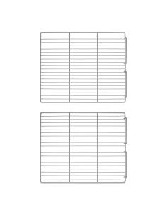 Lot de 2 grilles plastifiées GN 2/1 - 30 kg - Compatible KS700, KS1400, TS700, TS1400
