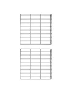 Grilles clayette acier plastifié 530 x 550 mm - 30 kg - lot de 2