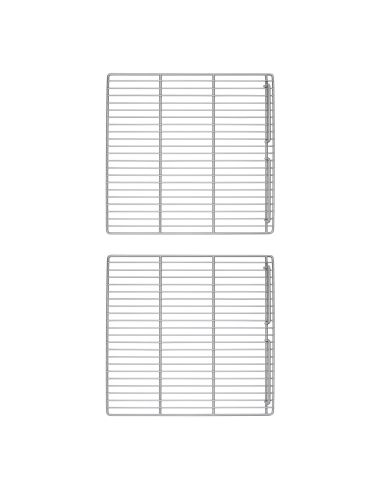 Grilles clayette acier plastifié 530 x 550 mm - 30 kg - lot de 2