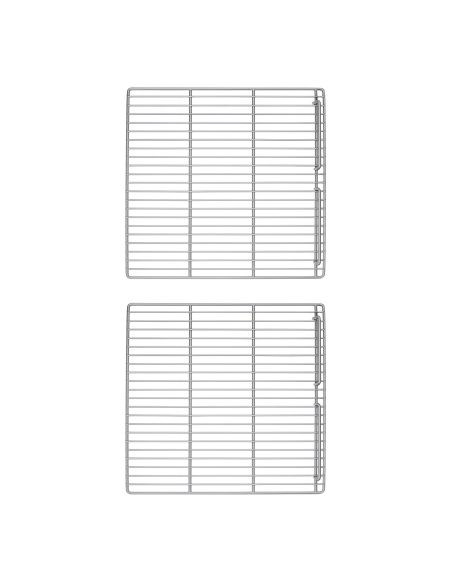 Grilles clayette acier plastifié 530 x 550 mm - 30 kg - lot de 2