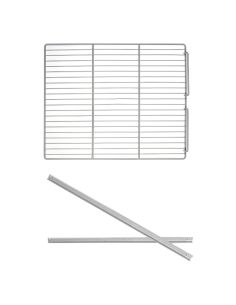 Grille porte-charge plastifiée GN 2/1 - 650 x 530 mm - avec 1 paire de glissières inox